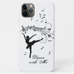 Ballerina Dancing with Music Notes Case-Mate iPhone Case