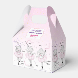 Ballerina Elephant Dance Recital Favour Box