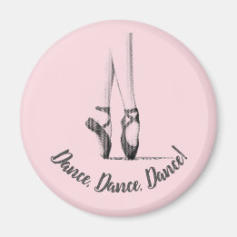 Ballerina en Pointe - Your choice of text on Magnet