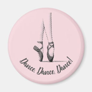 Ballerina en Pointe - Your choice of text on Magnet