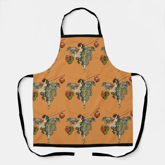 Ballerina Faerie With Lanterns Apron (Front)