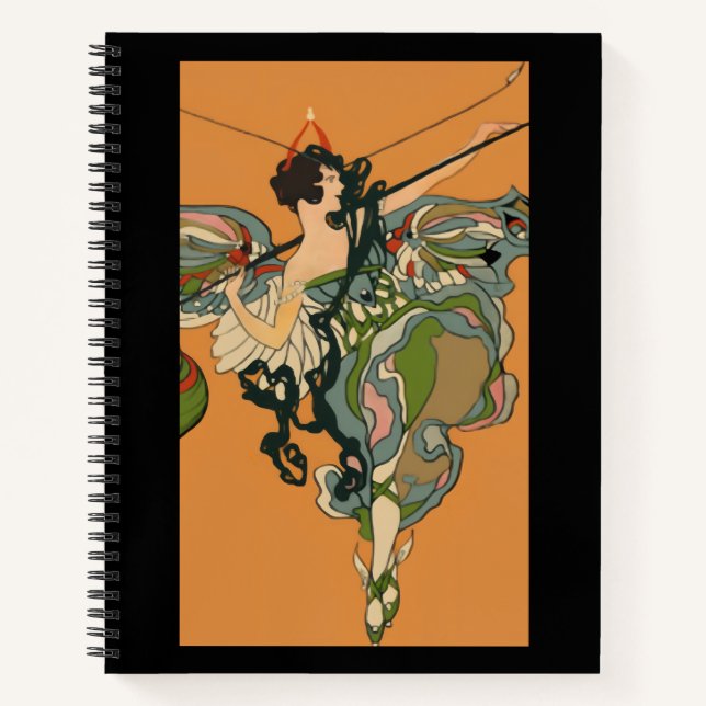 Ballerina Faerie With Lanterns Notebook (Front)