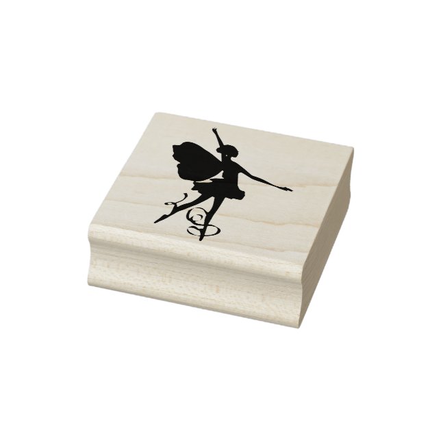 Ballerina Fairy Dancer Rubber Stamp (Stamp)