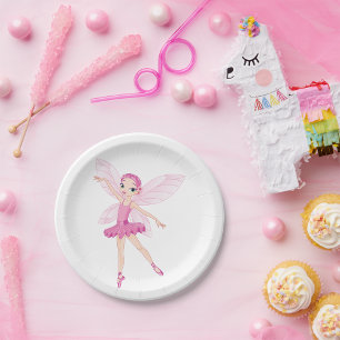 Ballerina Fairy Paper Plates