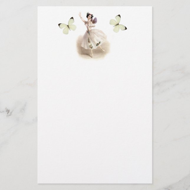 Ballerina Fairy Stationery (Front)