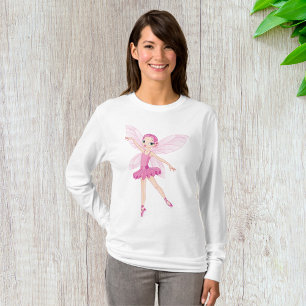 Ballerina Fairy Womens Long-Sleeve T-Shirt