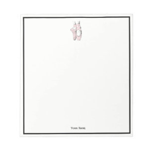 Ballerina Feet on Pointe #1 Lt Pink Notepad