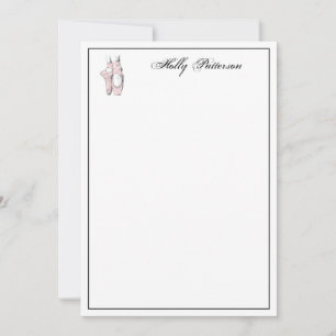 Ballerina Feet on Pointe #2 Lt Pink Note Card
