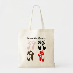 Ballerina Feet on Pointe DIY Colours Silhouettes  Tote Bag