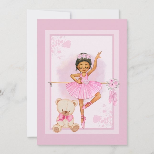 Ballerina floraIn Invitation (Front)