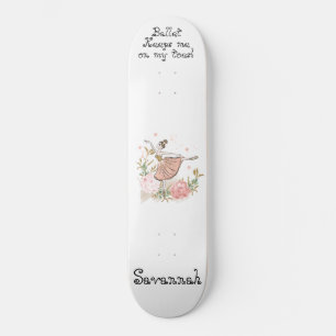 Ballerina gift, ballet skateboard