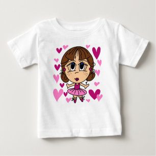 Ballerina Girl Baby T-Shirt