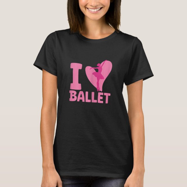 Ballerina Girl Ballet Barre Ballet Dancer Pointe S T-Shirt (Front)