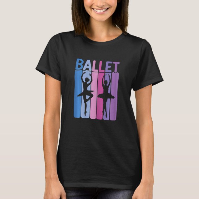 Ballerina Girl Ballet Barre Ballet Dancer Pointe S T-Shirt (Front)