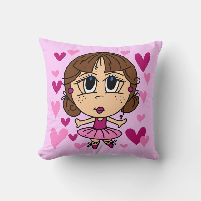 Ballerina Girl Cushion (Front)