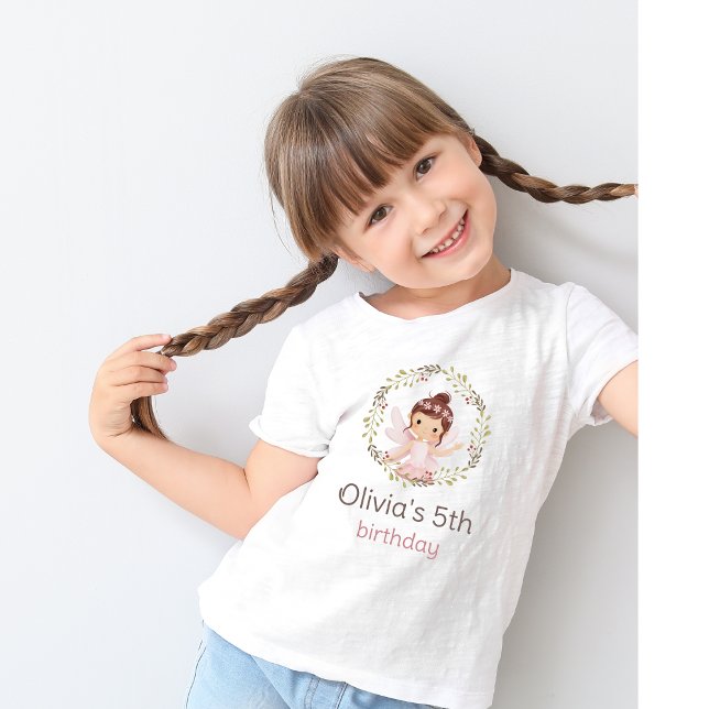 Ballerina Girl in Pink Dress Birthday T-Shirt (Creator Uploaded)