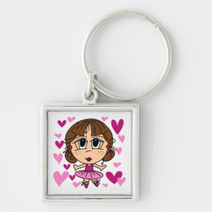 Ballerina Girl Key Ring