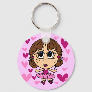 Ballerina Girl Key Ring