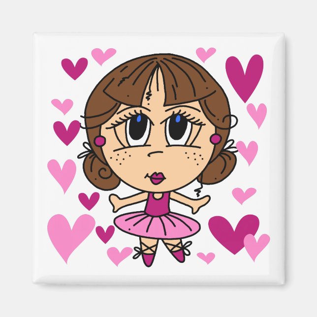 Ballerina Girl Magnet (Front)