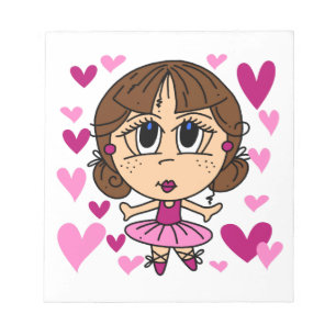 Ballerina Girl Notepad