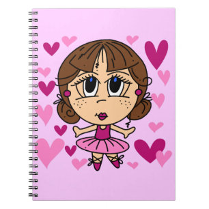 Ballerina Girl Spiral Notebook