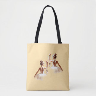 "Ballerina Grace – Artistic Watercolor Tote Bag" Bag