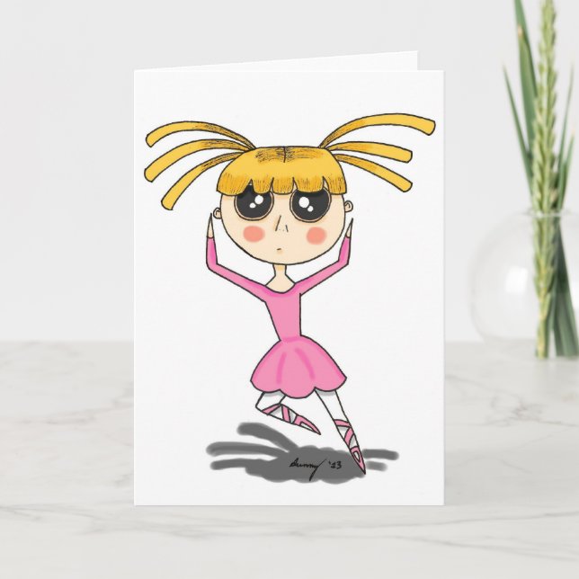 Ballerina Greeting Card (Front)