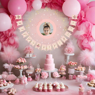 Ballerina Hamster Girls Birthday Bunting