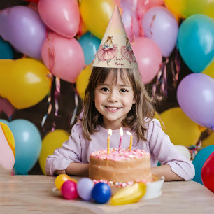 Ballerina Hamster Girls Birthday Party Hat