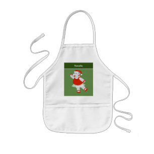 Ballerina Hippo Christmas Special Kids Apron