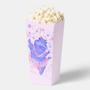 Ballerina Hippo Popcorn Boxes Happy Ballet Dancer