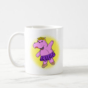 Ballerina Hippo With Tutu Coffee Mug