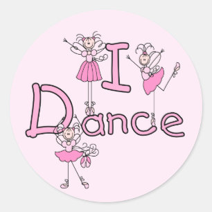 Ballerina I Dance T-shirts and Gifts Classic Round Sticker