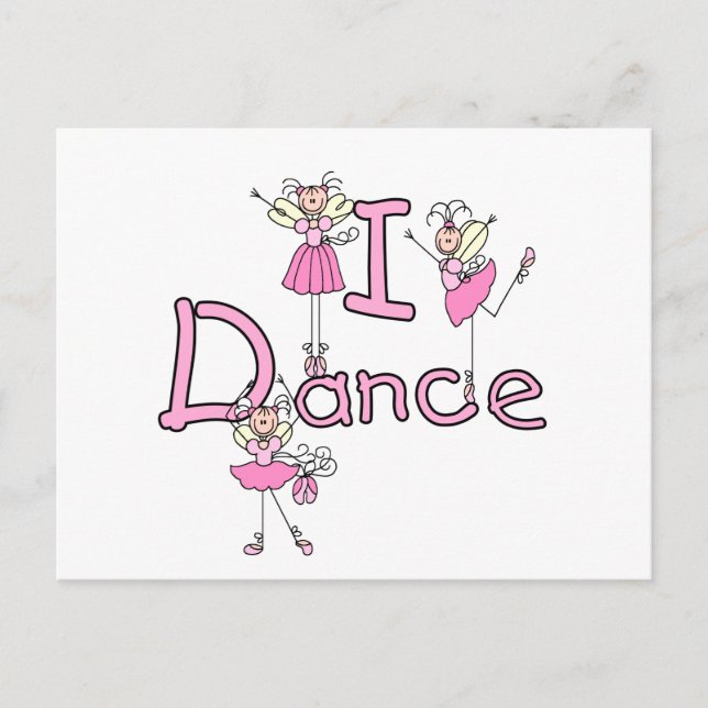 Ballerina I Dance T-shirts and Gifts Postcard (Front)