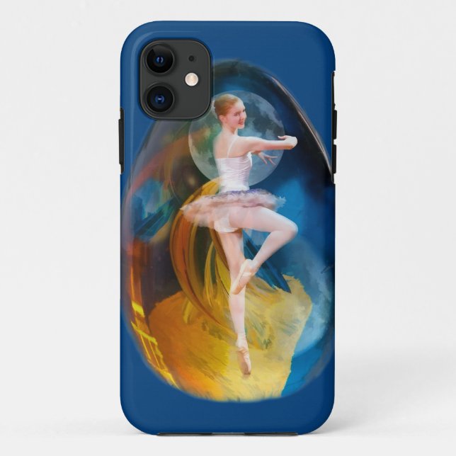 Ballerina in Alien Galaxy Case-Mate iPhone Case (Back)