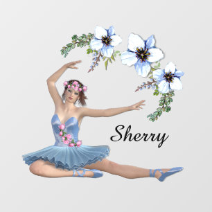 Ballerina in Blue Personal Name