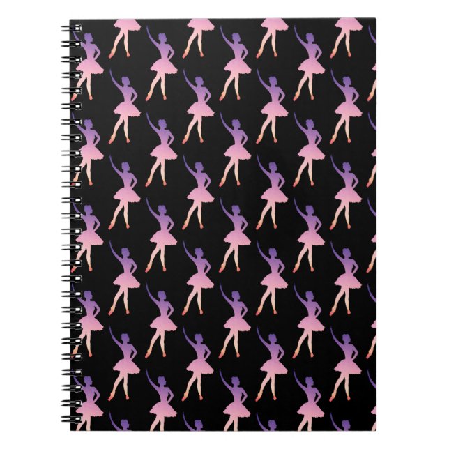 Ballerina in modern geometric design notebook (Front)