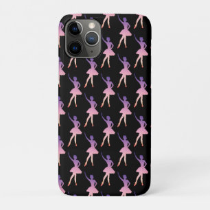 Ballerina in modern geometric pink purple Case-Mate iPhone case