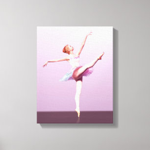 Ballerina in Pink and Lavender Canvas Print
