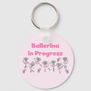 Ballerina in Progress T-shirts and Gifts Key Ring