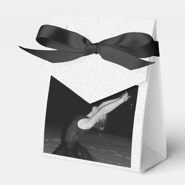 Ballerina in the Snow - Favour Box (Front Side)