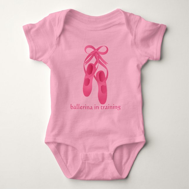Ballerina in Training Baby Bodysuit (Front)