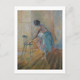 Ballerina in Watercolour Post Card