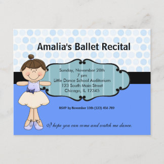 Ballerina Invitation