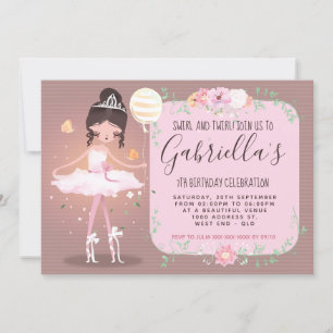 Ballerina Invitation