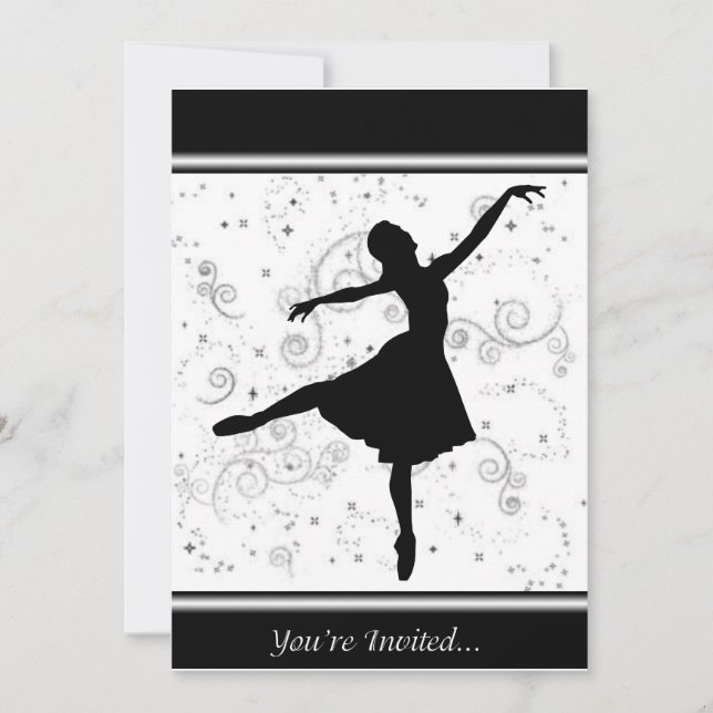 Ballerina Invitation (Front)