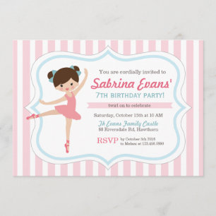 Ballerina Invitation / Ballet Invitation