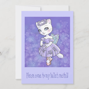 Ballerina Kitty Invitation