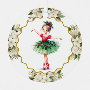 Ballerina Metal Ornament