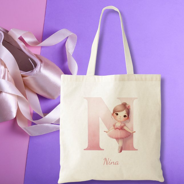 Ballerina Monogram Tote Bag (Creator Uploaded)